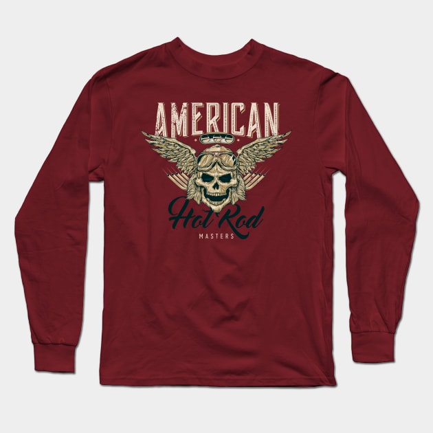 American Hot Rod Masters Long Sleeve T-Shirt by funkymonkeytees